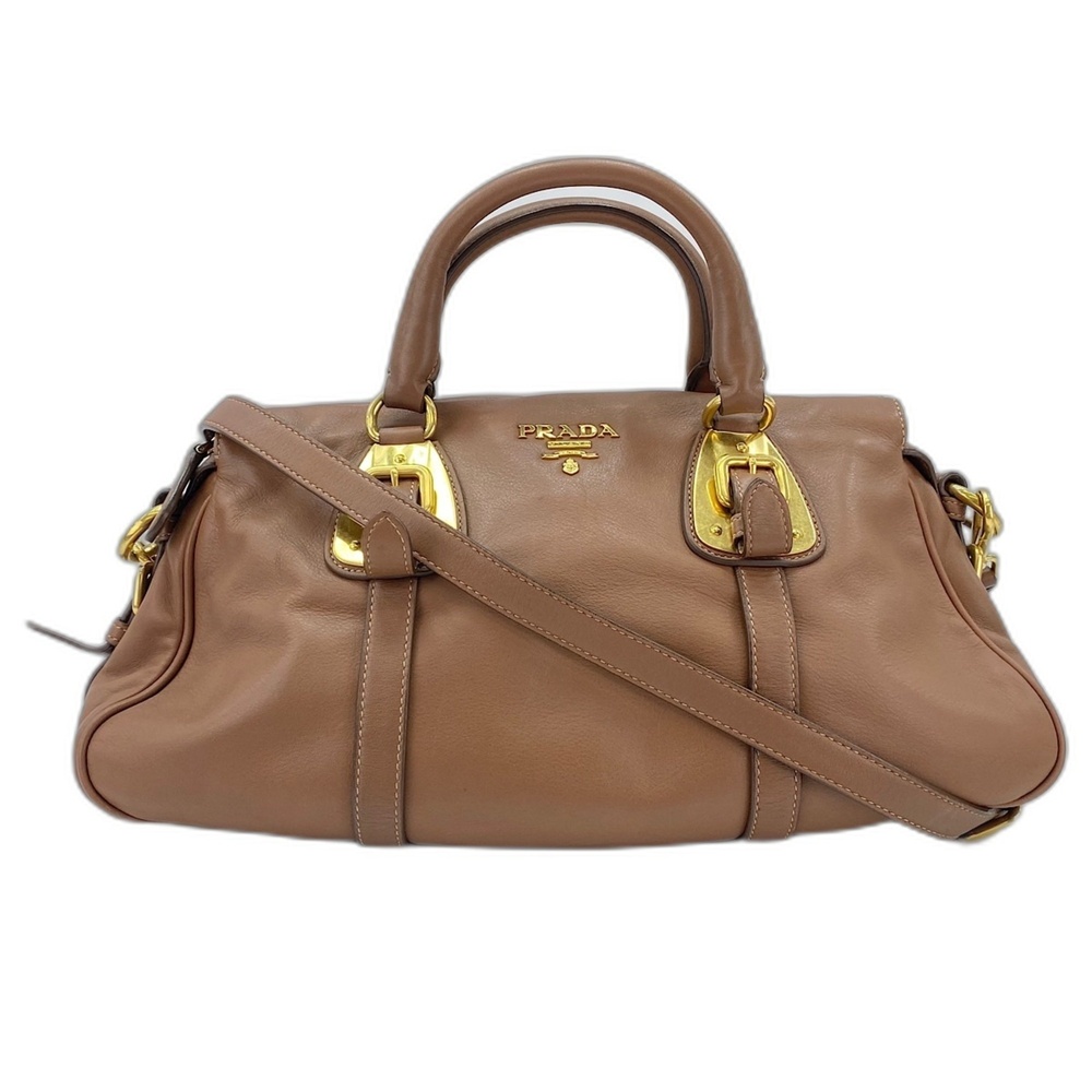 Prada handbag, Boston bag, brown
